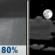 Tonight: Rain Showers then Partly Cloudy