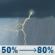 Tuesday: A slight chance of showers and thunderstorms before 8am, then a chance of showers and thunderstorms between 8am and 11am, then a chance of showers and thunderstorms between 11am and noon, then showers and thunderstorms between noon and 4pm, then a chance of showers and thunderstorms. Some of the storms could produce heavy rain. Mostly cloudy, with a high near 78. Northwest wind 1 to 10 mph, with gusts as high as 22 mph. Chance of precipitation is 80%. New rainfall amounts between a half and three quarters of an inch possible. Tuesday: Slight Chance Showers And Thunderstorms then Showers And Thunderstorms